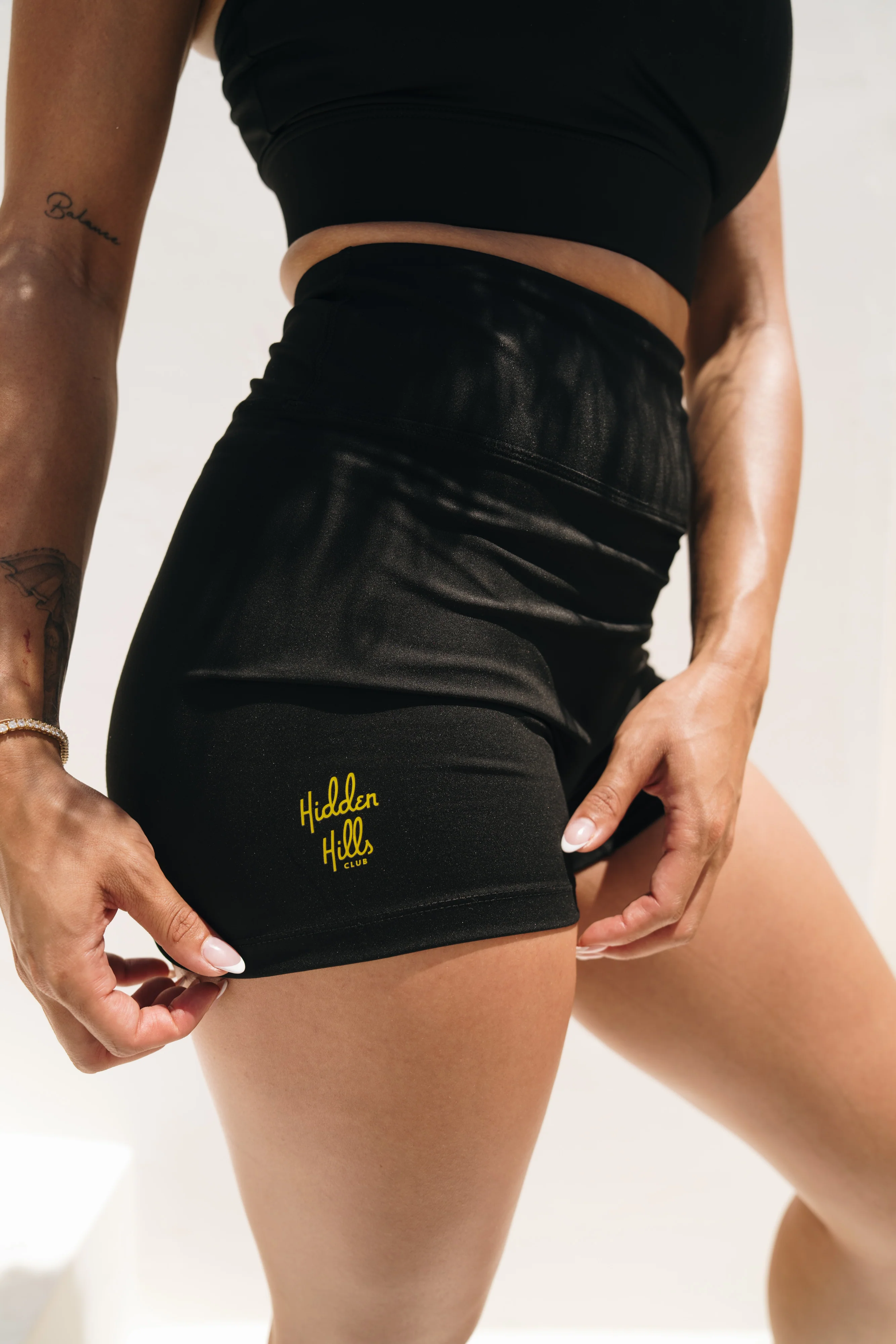 Women's Biker Shorts - Black - Image 3